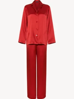 La Perla Garnet Silk Pajama Set< Pajamas|Silk Sleepwear