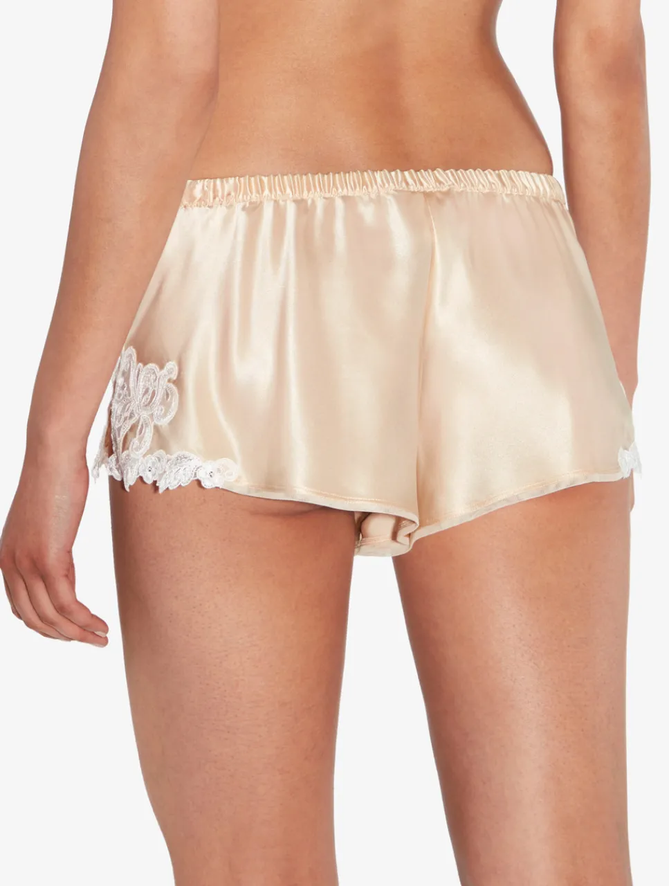 La Perla Halo Silk Sleep Shorts With Frastaglio< Pajamas|Sleep Shorts & Trousers