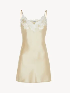La Perla Halo Silk Slip Dress With Frastaglio< Slips & Dresses|Silk Sleepwear