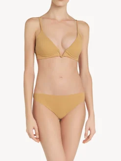 La Perla Hazel-coloured Non-wired Padded Triangle V-bra< Bralette|Padded