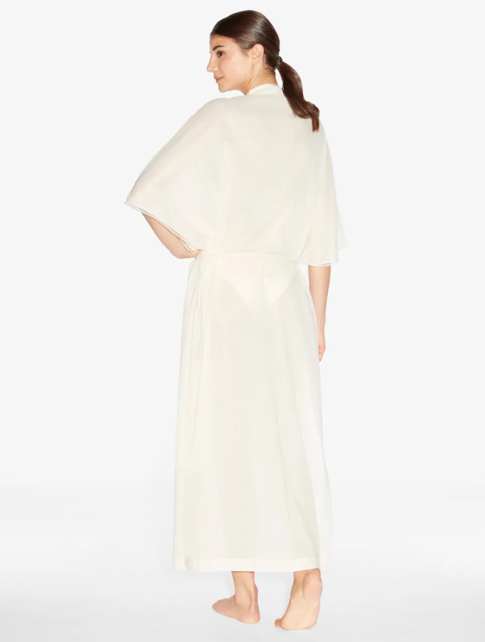 La Perla Kaftan In Champagne With Beading< Beach Coverups