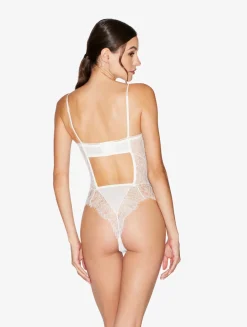 La Perla Lace Bodysuit In Natural< Bodysuits & Bustiers