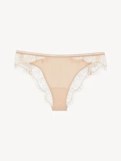 La Perla Lace Brazilian Briefs In Oak Blush< Brazilian