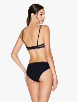 La Perla Lace Brief In Onyx< Mid-Rise