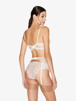La Perla Lace Suspender Belt In Natural< Garter Belts