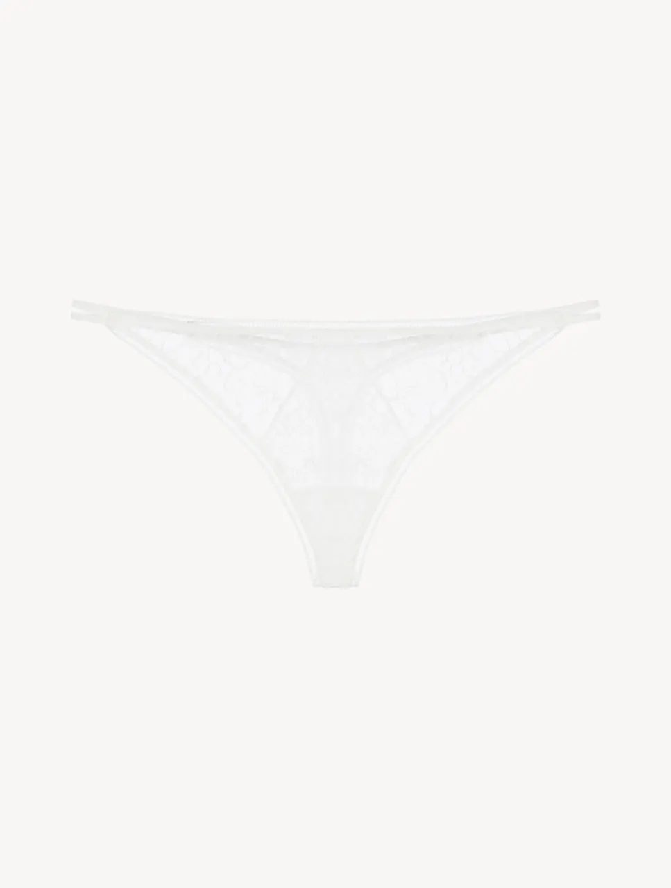 La Perla Lace Thong In Natural< G String & Thong