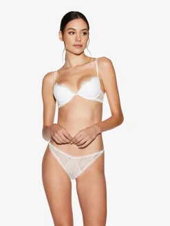 La Perla Lace Thong In Natural< G String & Thong