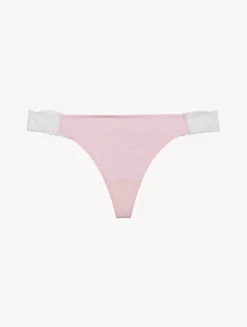 La Perla Lace Thong In And Cream< G String & Thong