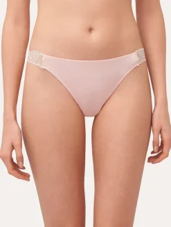 La Perla Lace Thong In And Cream< G String & Thong