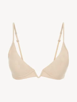 La Perla Latte-coloured Non-wired Padded Triangle V-bra< Bralette|Padded