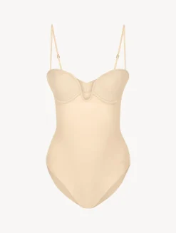 La Perla Latte-coloured Underwired Padded U-bra Bodysuit< Bodysuits & Bustiers|Shapewear