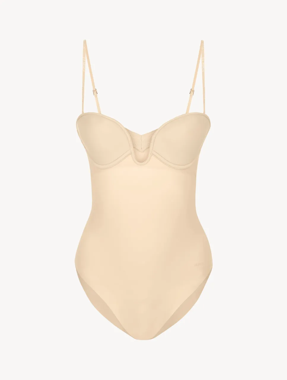 La Perla Latte-coloured Underwired Padded U-bra Bodysuit< Bodysuits & Bustiers|Shapewear