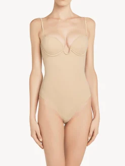 La Perla Latte-coloured Underwired Padded U-bra Bodysuit< Bodysuits & Bustiers|Shapewear