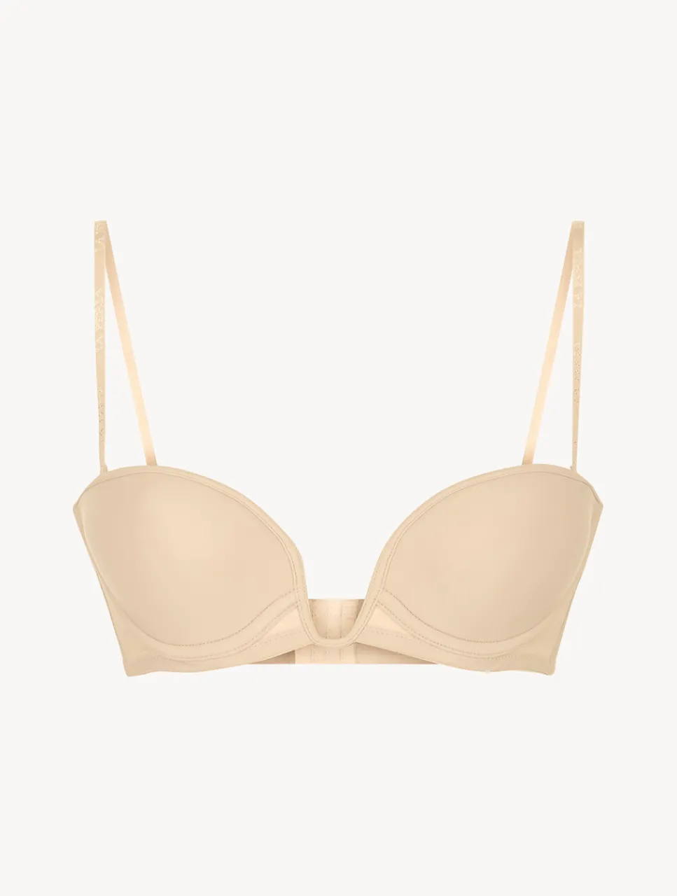 La Perla Latte-coloured Underwired Padded Bandeau U-bra< Bandeau|Padded