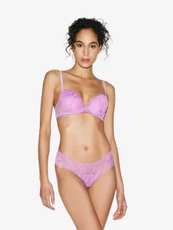 La Perla Lilac Rose Lace Push-up Bra< Padded|Push-Up