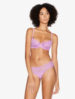 La Perla Lilac Rose Lace Balconette Bra< Balconette