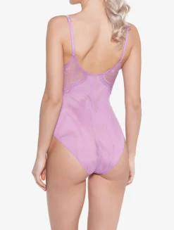 La Perla Lilac Rose Lace Bodysuit< Bodysuits & Bustiers