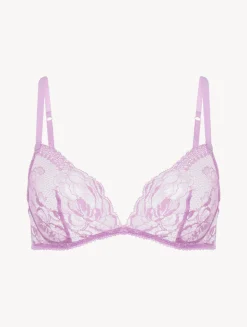 La Perla Lilac Rose Lace Non-wired Bra< Triangle|Wireless