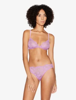 La Perla Lilac Rose Lace Non-wired Bra< Triangle|Wireless