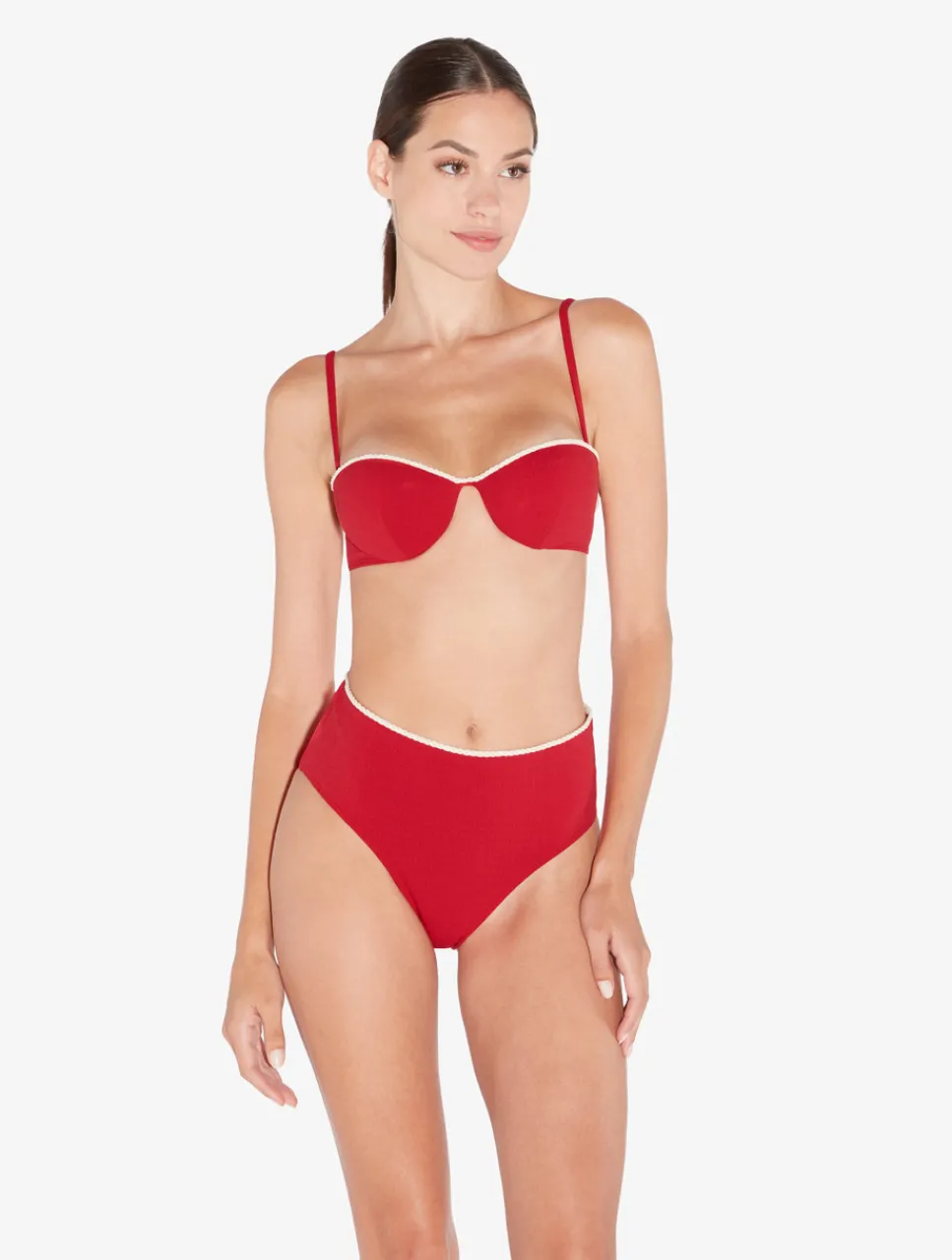 La Perla Monogram High Waist Bikini Brief In< Bikinis