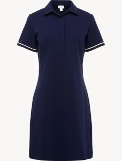 La Perla Monogram Polo Dress In Navy< Beach Coverups