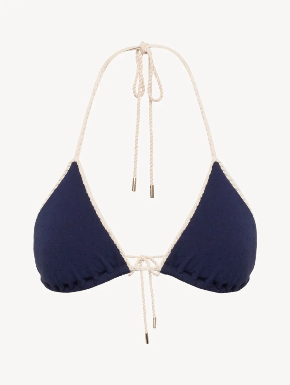 La Perla Monogram Triangle Bikini Top In Navy< Bikinis