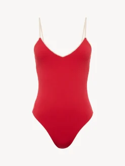 La Perla Monogram V-neck Swimsuit In< One-Piece Bathing Suits