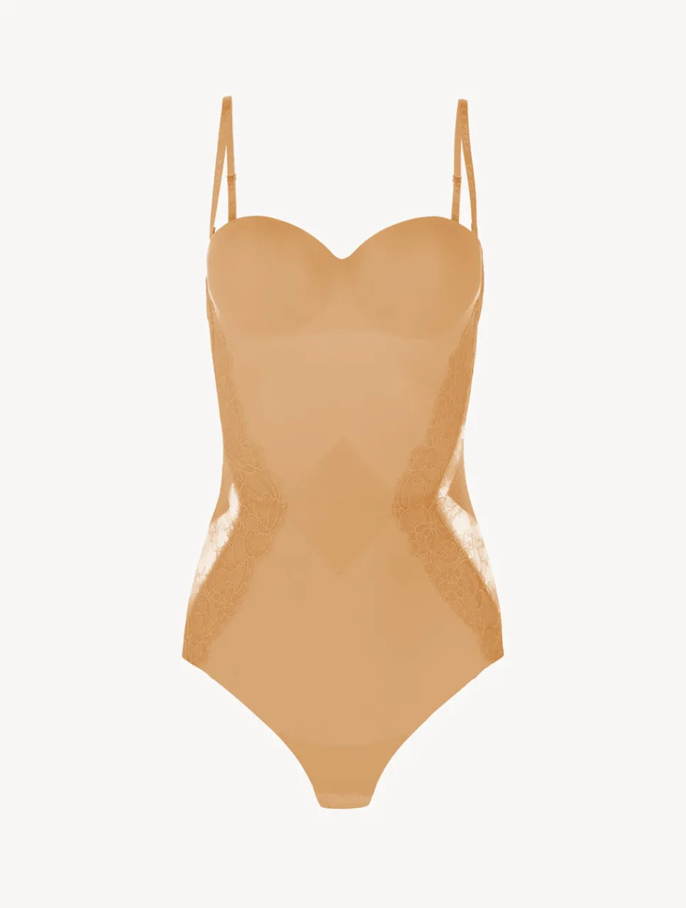 La Perla Lycra Control Fit Body With Chantilly Lace< Bodysuits & Bustiers|Shapewear