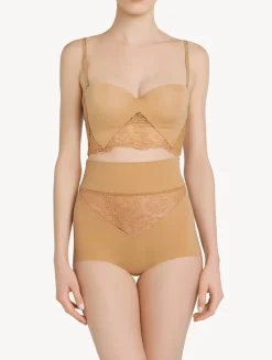 La Perla Lycra Control Fit High-waist Briefs With Chantilly Lace< High-Waist|Shapewear