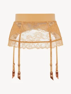 La Perla Lycra Control Fit Suspender With Chantilly Lace< Shapewear|Garter Belts