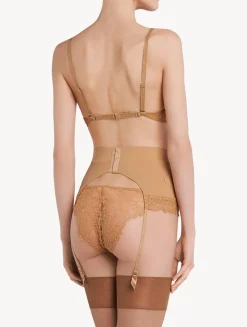 La Perla Lycra Control Fit Suspender With Chantilly Lace< Shapewear|Garter Belts
