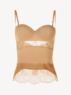 La Perla Lycra Corset With Chantilly Lace< Bodysuits & Bustiers|Shapewear