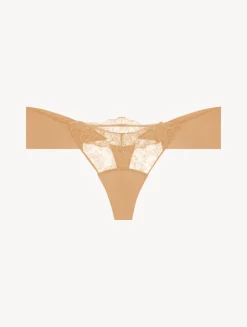 La Perla Lycra Thong With Chantilly Lace< G String & Thong|Shapewear
