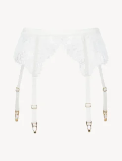 La Perla Off-white Lace Suspender Belt< Garter Belts