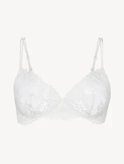 La Perla Off-white Non-wired Leavers Lace Bra< Wireless