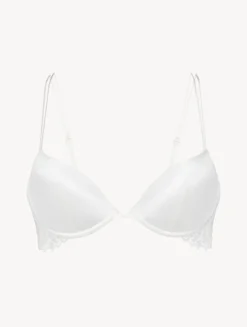 La Perla Off-white Padded Push-up Bra With Leavers Lace Trim< Padded|Push-Up