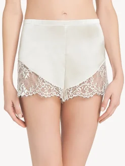 La Perla Off- Silk Halterneck Camisole With Leavers Lace Trim< Camisoles|Pajamas