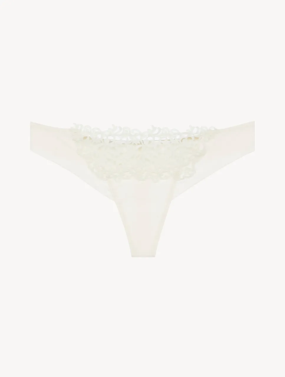 La Perla Off-white Thong With Macramé< G String & Thong