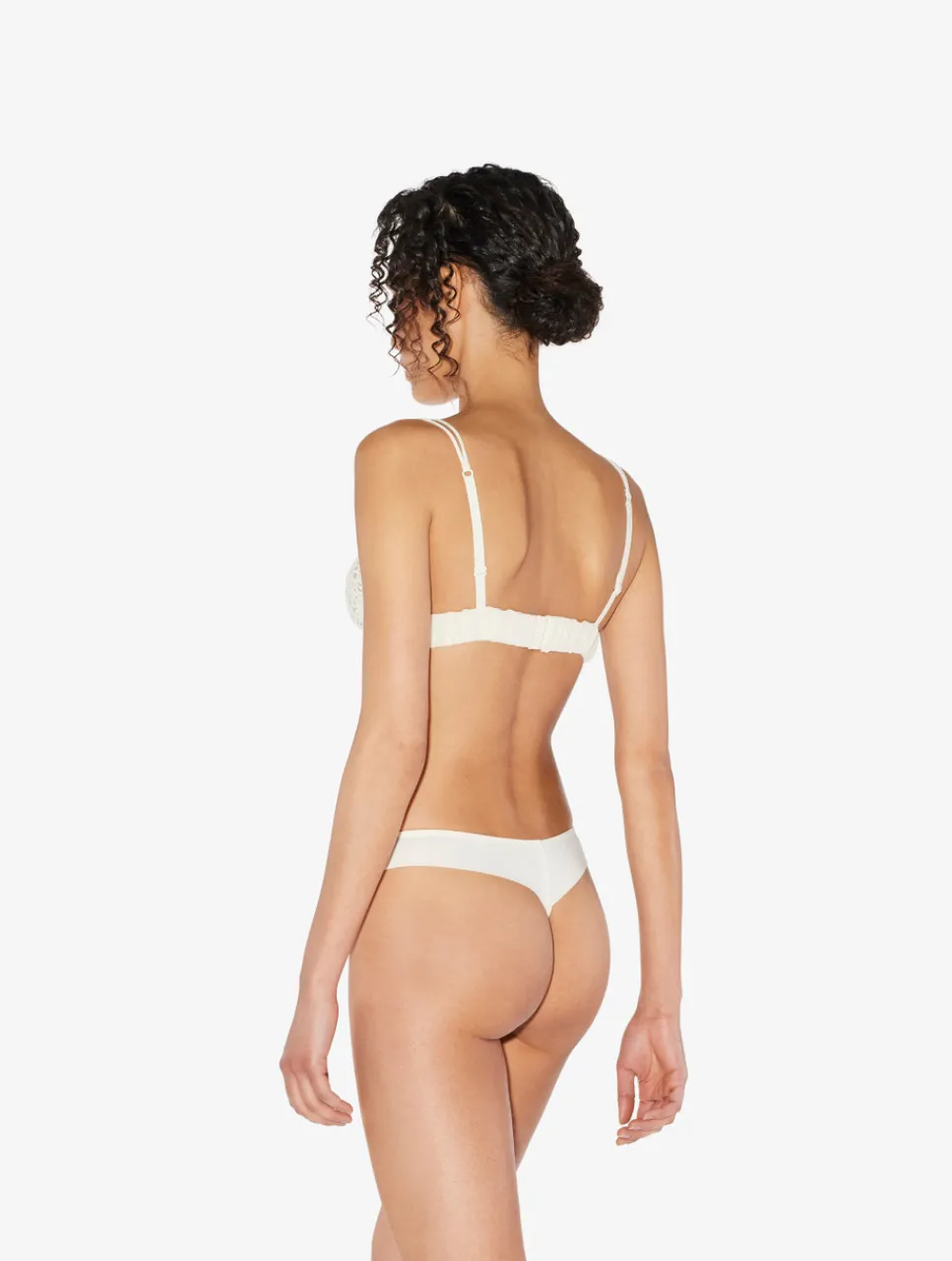 La Perla Off-white Thong With Macramé< G String & Thong