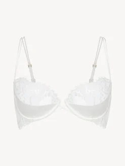 La Perla Off-white Underwired Balconette Bra With Leavers Lace Trim< Balconette|Underwired