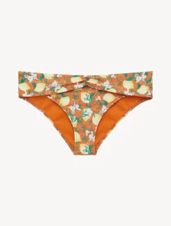 La Perla Printed Bikini Brief With Draped Waist< Bikinis