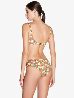 La Perla Printed Bikini Brief With Draped Waist< Bikinis