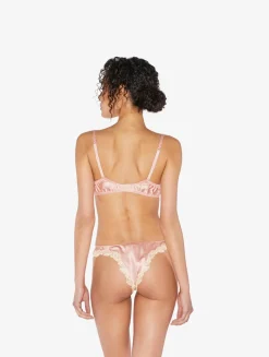 La Perla Silk Brazilian Briefs With Ivory Frastaglio< Brazilian