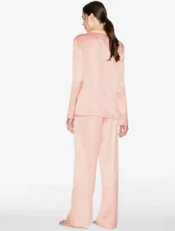 La Perla Silk Long Pajamas With Frastaglio< Pajamas|Silk Sleepwear