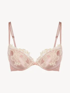 La Perla Silk Push-up Bra With Frastaglio< Padded|Push-Up