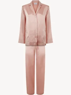 La Perla Powder Silk Pajama Set< Pajamas|Silk Sleepwear
