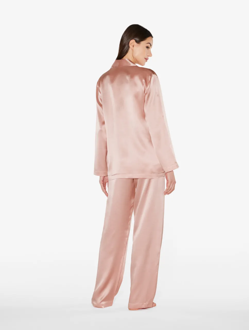 La Perla Powder Silk Pajama Set< Pajamas|Silk Sleepwear