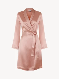 La Perla Powder Silk Short Robe< Loungewear|Robes