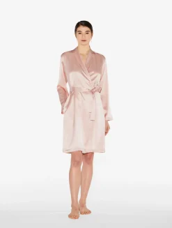 La Perla Powder Silk Short Robe< Loungewear|Robes