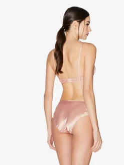 La Perla Powder Silk Triangle Bra With Frastaglio< Triangle|Wireless